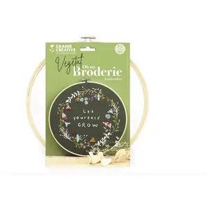 Comparateur de prix : Graine Créative Kit de broderie- Vegetal 28 x 29 x 2 cm