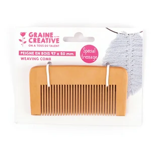 Comparateur de prix : Graines Creatives Peigne pour tressage - 97 x 50 mm