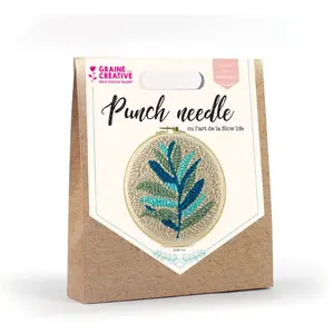 Graine Creative Kit Punch Needle : FeuillageVendu paramazon