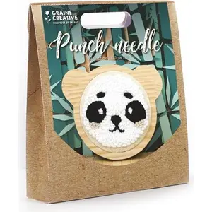 Comparateur de prix : GRAINE CREATIVE ON A TOUS DU TALENT Kit Punch Needle - Panda 15cm