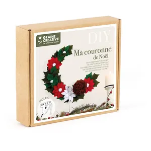 Comparateur de prix : Kit Couronne De Noel En Feutrine