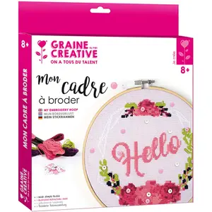 Comparateur de prix : Graine Creative Kit Tambour a Broder Sirene en Bois