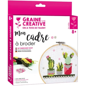 Comparateur de prix : GRAINE CREATIVE Tambour à broder kit Cactus Ø 155 mm