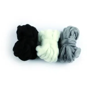 Lot de 3 grosses laine à tisser - Graine Creative (...) - Noir-blanc-gris