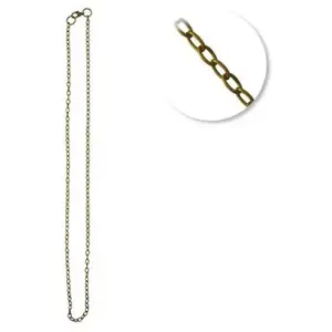 Graine Creative Chaine sautoir - Grosses mailles 4 mm - 64 cm - Bronze