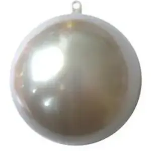 Graine Creative Support à décorer en plastique - Boule divisible Ø 5 cm - ArgentVendu parscrapmalin