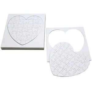 Graine Creative on a tous du talent Puzzle en carton blanc à décorer Coeur 40 pièces x 10Vendu parfnac
