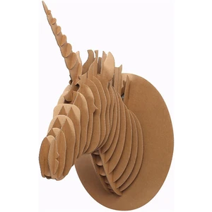 Comparateur de prix : Graine Créative Trophée mural de Licorne en carton - XL 40 x 26 x 20 cm