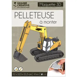 Comparateur de prix : Graine Creative Maquette 3D Mousse Pelleteuse