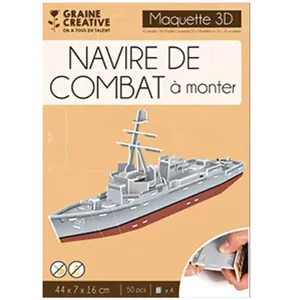 Comparateur de prix : Graine Creative Maquette 3D Mousse Navire de Combat
