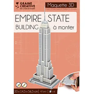 Graine Creative Maquette 3D Mousse Empire State Building pas cher