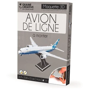 GRAINE CREATIVE ON A TOUS DU TALENT Maquette avion de ligne à construire soi-même