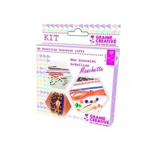 Graine Créative Kit DIY Bijoux - réaliser une manchette brésilienne de 5 bracelets