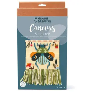 Comparateur de prix : GRAINE CREATIVE Kit Diy Canevas A Broder - Scarabee