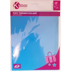 Transfert thermocollant - Ki-Sign - 20 x 25 cm - Bleu mat - 1 pièce - Expédié de France pas cher