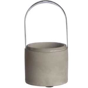 Comparateur de prix : Graine Creative Cloche en verre sur socle béton - Ø 7,5 x 15 cm