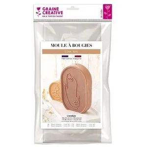 Comparateur de prix : GRAINE CREATIVE Moule thermoformé pour bougie - Line Art - 2 pcs