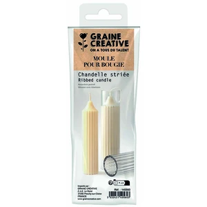 GRAINECREA MOULE BOUGIE PVC CHANDELLE STRIEE pas cher