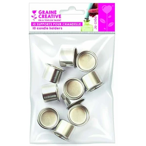 Graine Creative Supports aluminium pour bougie 10 pcsVendu parscrapmalin
