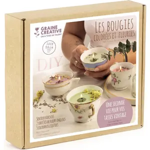 Comparateur de prix : Graine Créative - Coffret DIY bougies colorées et fleuries