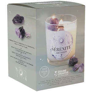 Comparateur de prix : GRAINE CREATIVE Kit DIY bougie - Améthyste - Fabrication bougie parfumée - Cire - Parfum - Mixte