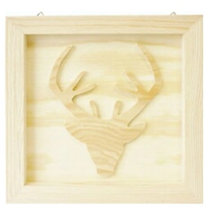 Tableau en bois renne 20,5cm - graine créative