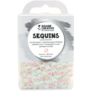 Graine Creative Sequin incurvé 4000 pcs Blanc irisé pas cher