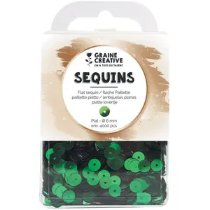 Comparateur de prix : Graine Creative Sequin plat Ø 6 mm 4000 pcs Vert foncé