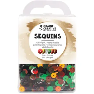 Comparateur de prix : GRAINE CREATIVE Boîte de sequins plats multicolore - 4000 pièces