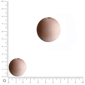PW International Perles en bois Ø 25 mm - 25 pces pas cher
