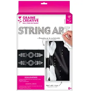 Graine Creative String Art - Tableau Flèches géométriques - 30 x 20 cm