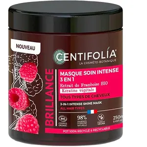 CENTIFOLIA Masque soin brillance bio - Framboise - Cheveux - 250 ml pas cher
