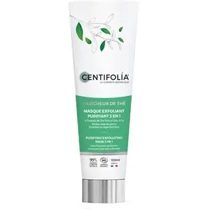 CENTIFOLIA Masque exfoliant purifiant bio - Thé vert & zinc - Visage - 100 ml pas cher