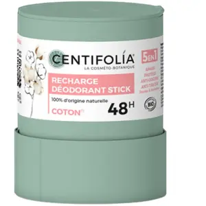 Recharge déodorant stick efficacité 48h bio - Fleur de coton - 50 g