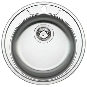 LUISINA Cuve ronde inox 1 bac EV146 Diamètre 48 cm pas cher