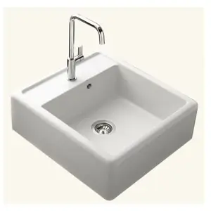 Comparateur de prix : SCD Évier timbre d'office granit blanc cassé Kümbad KIWI 1 bac 595x630
