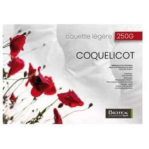 Comparateur de prix : Couette Biotex Coquelicot 260 x 240 cm