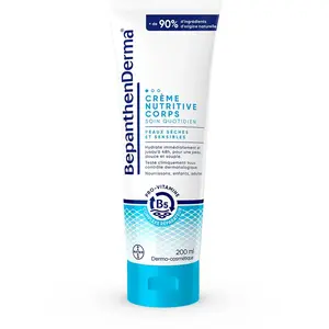 BepanthenDerma® Crème Nutritive Corps Peaux Sèches et Sensibles 200ml