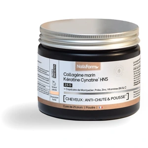 Comparateur de prix : Nat & Form Premium Collagène Marin Kératine Cynatine® Anti-Chute 120g