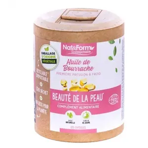 Comparateur de prix : NAT & FORM Ecoresponsable - Huile de bourrache 120 capsules