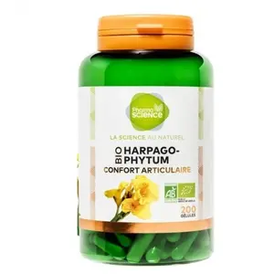 Comparateur de prix : Pharmascience harpagophytum bio confort articulaire 200 gélules
