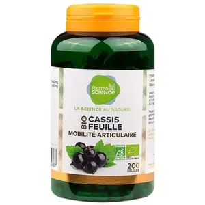 Pharmascience cassis feuille bio mobilité articulaire 200 gélules