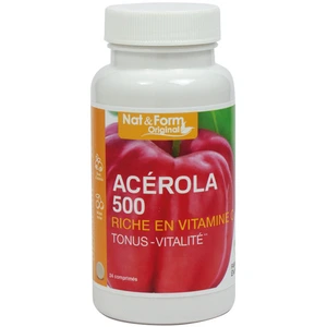 Nat&Form Acérola 500 boîte de 24 comprimésVendu pardocmorris