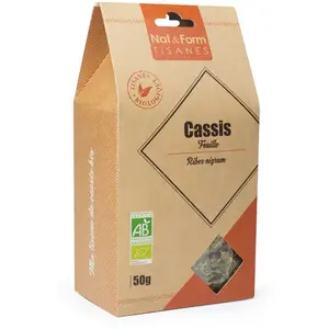 Comparateur de prix : Nat & Form Tisane Cassis Bio 50g