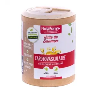 Comparateur de prix : Nat&form huile de saumon écoresponsable 200 capsules