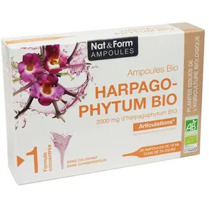 Comparateur de prix : Nat & Form Ampoules Harpagophytum Bio 20 unités