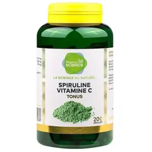 Pharmascience spiruline vitamine C tonus 200 gélules