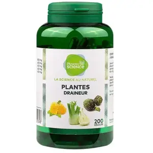 Comparateur de prix : Pharmascience plantes draineur 200 gélules