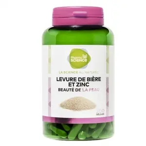 Pharmascience levure de bière & zinc 200 gélules