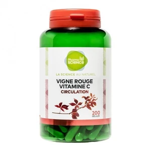 Pharmascience vigne rouge vitamine C circulation 200 gélules pas cher